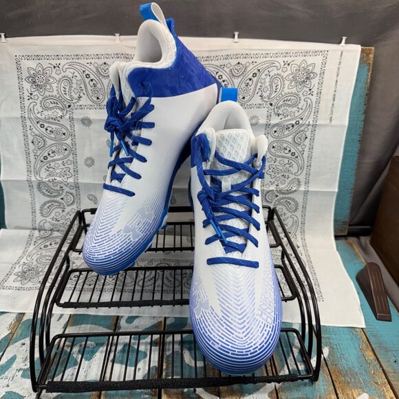 NEW Under Armour UA Men's Blue Hammer 2 MC Football Cleats Size  8 - Picture 1 of 10